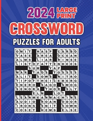 2024 Large Print Crossword Puzzles For Adults With Solution on Sale