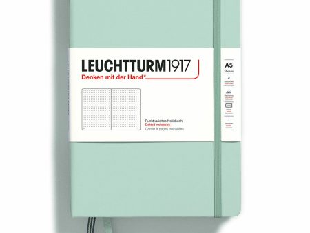 Muistikirja A5 Leuchtturm1917 Hard Mint Green dotted, kovakantinen pistesivut on Sale