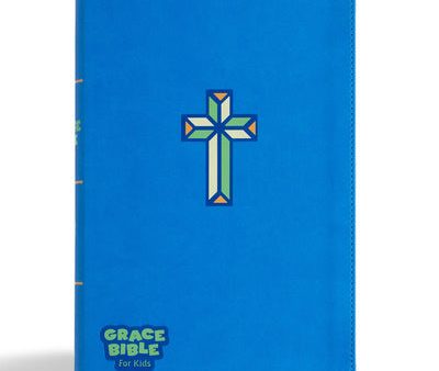 CSB Grace Bible for Kids, Blue Leathertouch (Dyslexia Friendly) Online Hot Sale