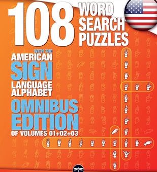 108 Word Search Puzzles with the American Sign Language Alphabet Volume 04: ASL Fingerspelling Word Search Games Sale