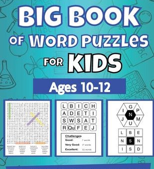 Big Book Of Word Puzzle For Kids - Ages 10-12 - 120 Word Games For Kids Aged 10-12 Cheap