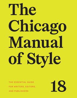 Chicago Manual of Style, 18th Edition, The Online Sale